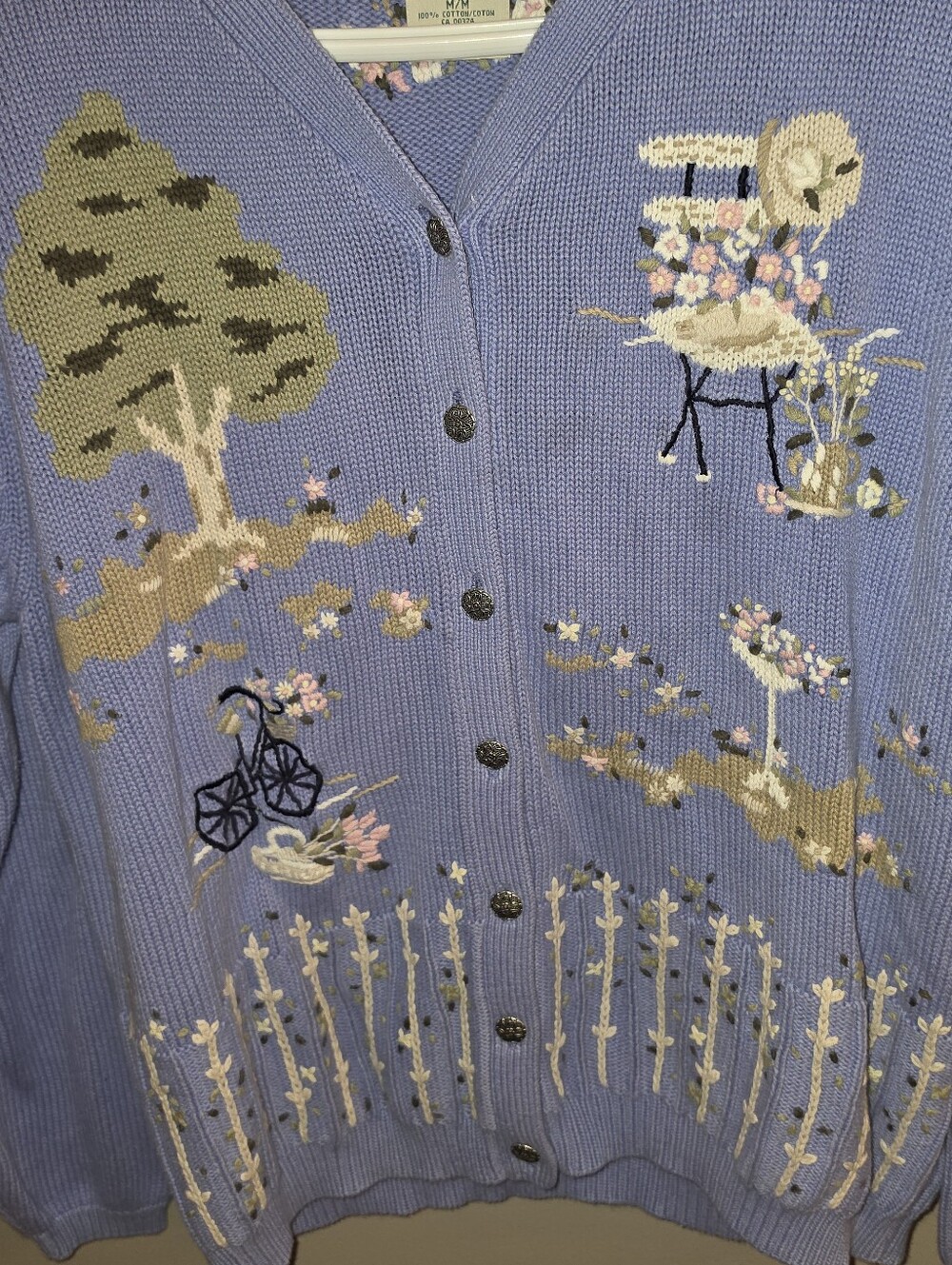 Vintage Cottagecore Northern Reflections Cardigan - Picture 3 of 6